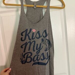 Fishing Tank Top: Kiss my Bass 😘
